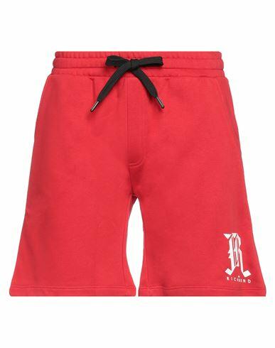 John Richmond Man Shorts & Bermuda Shorts Red Cotton Cover