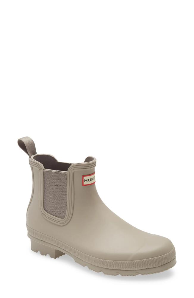 Hunter Original Waterproof Chelsea Rain Boot in Grey Cover