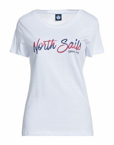 North Sails Woman T-shirt White Cotton Cover