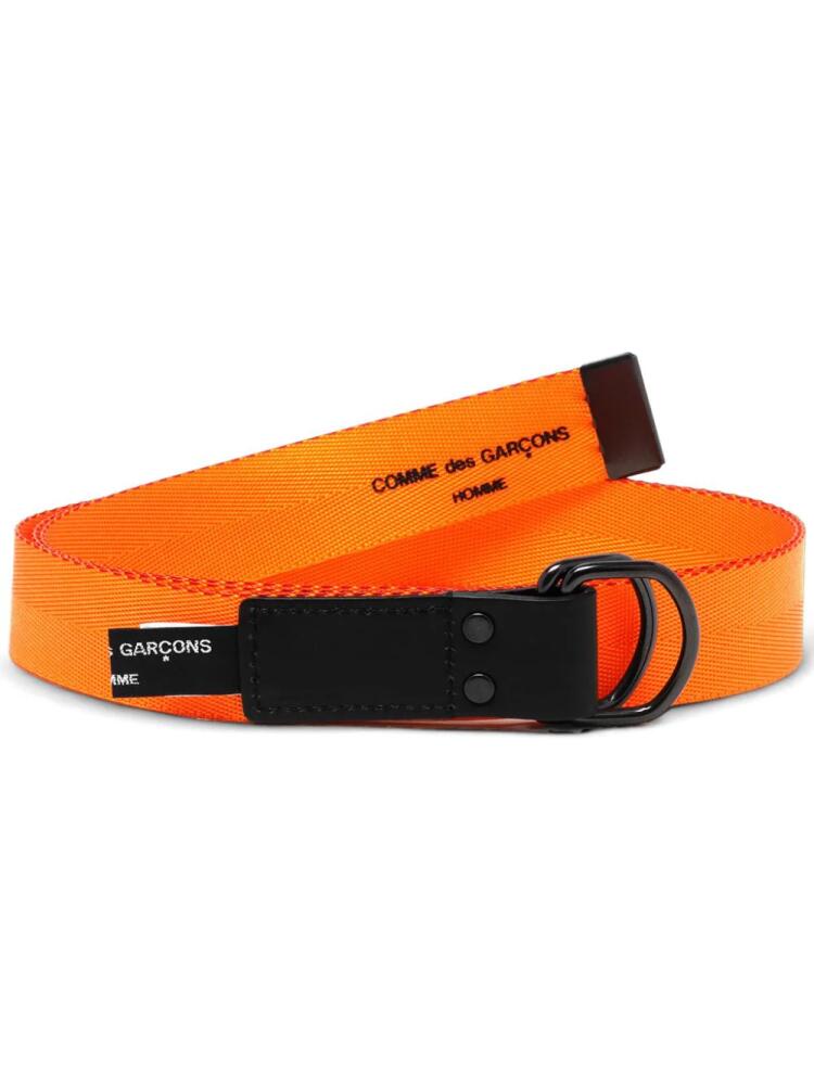 Comme des Garçons Homme logo-print belt - Orange Cover