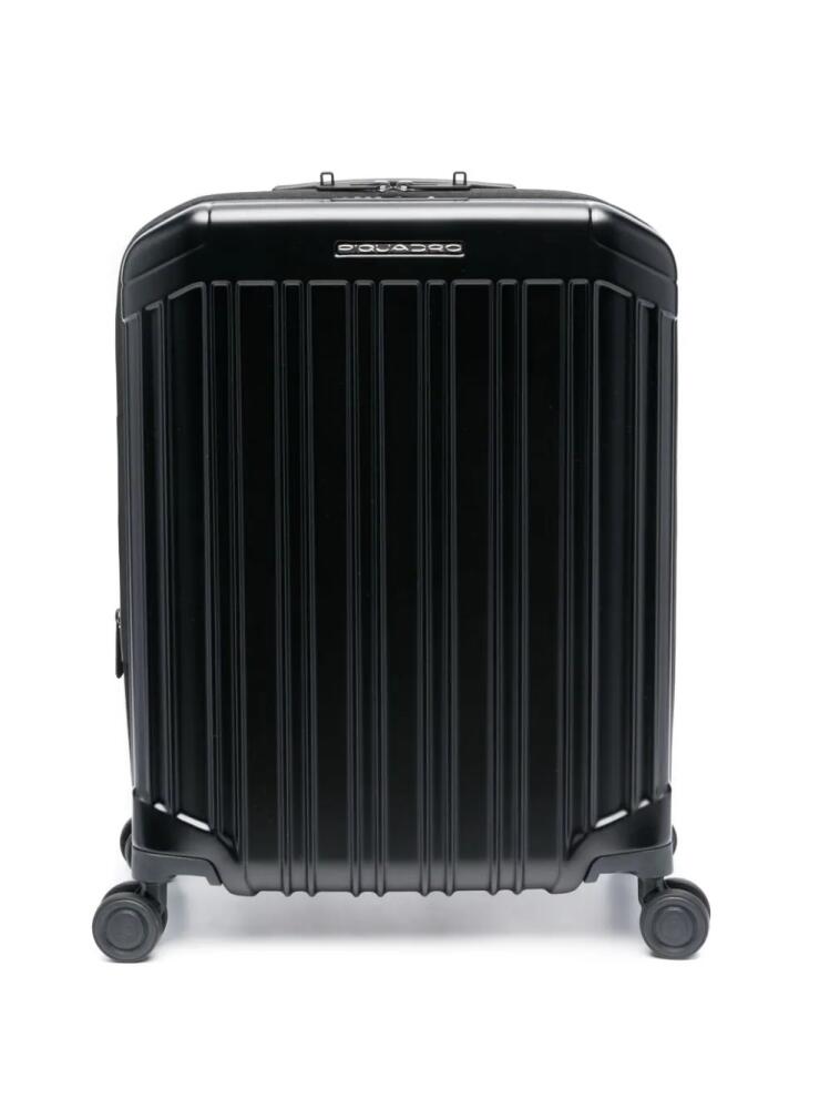 PIQUADRO Cabin-size zipped luggage bag - Black Cover