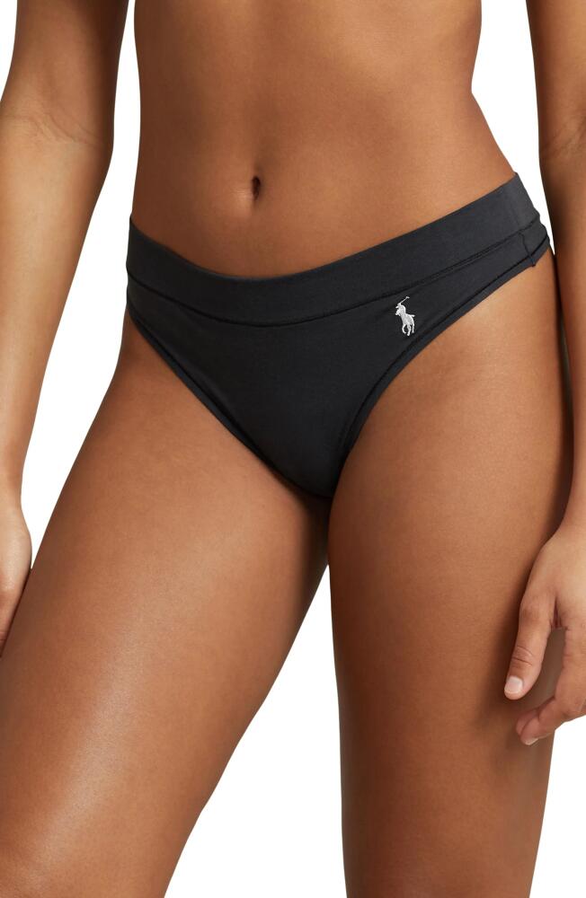 Polo Ralph Lauren Stretch Cotton Thong in Onyx Cover