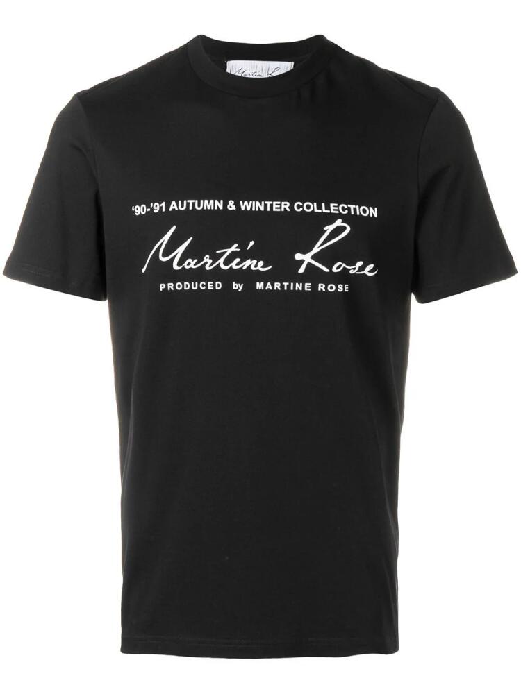 Martine Rose logo print cotton T-shirt - Black Cover