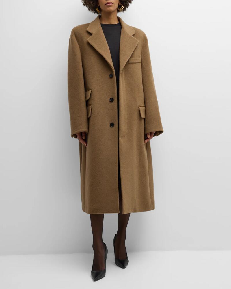 Saint Laurent Wool-Blend Overcoat Cover