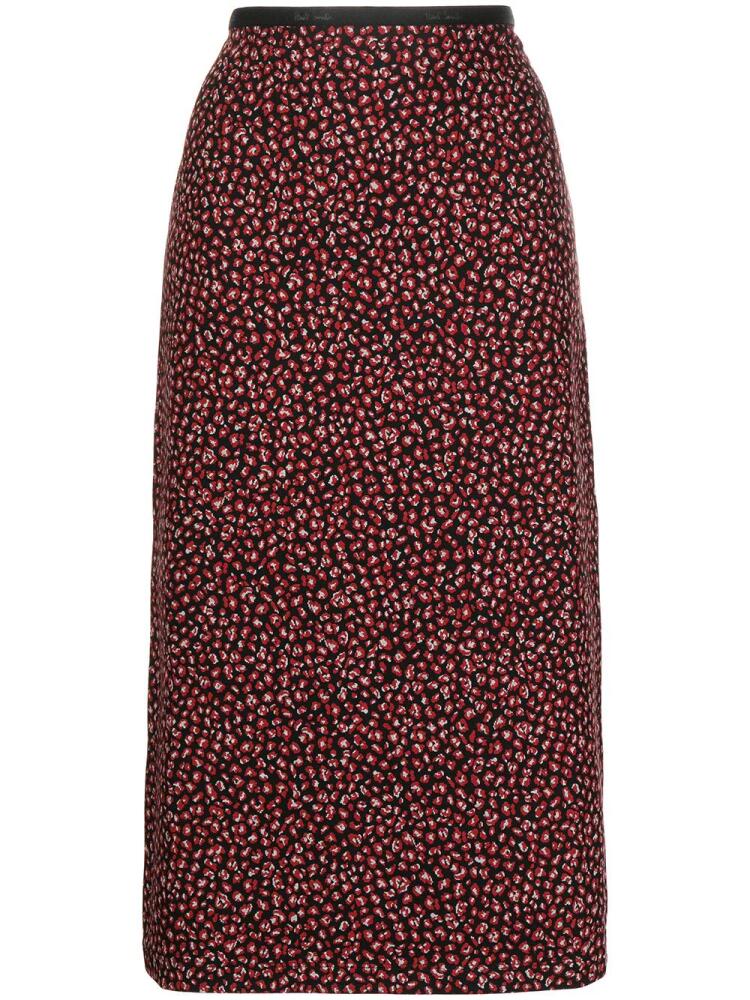 Paul Smith floral-print midi skirt - Black Cover