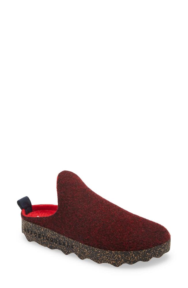 Asportuguesas by Fly London Fly London Come Sneaker Mule in Merlot Fabric Cover