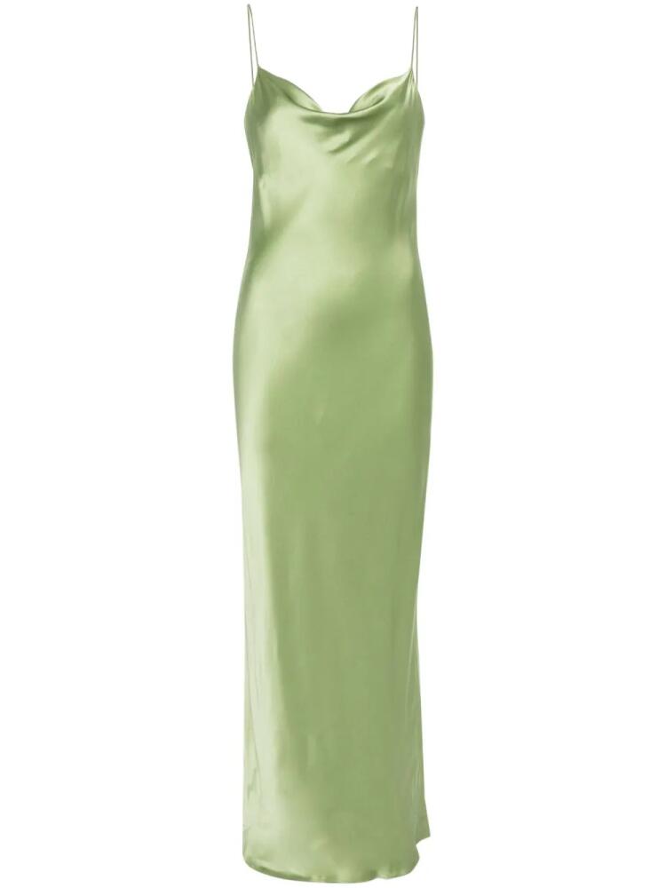 Dorothee Schumacher charmeuse silk dress - Green Cover