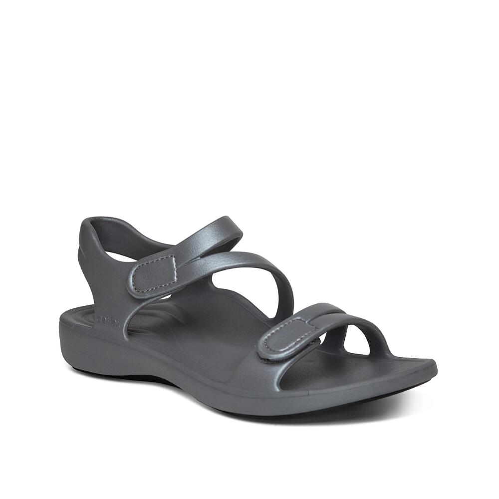 Aetrex Jillian Sport Sandal | Women's | Grey Cover