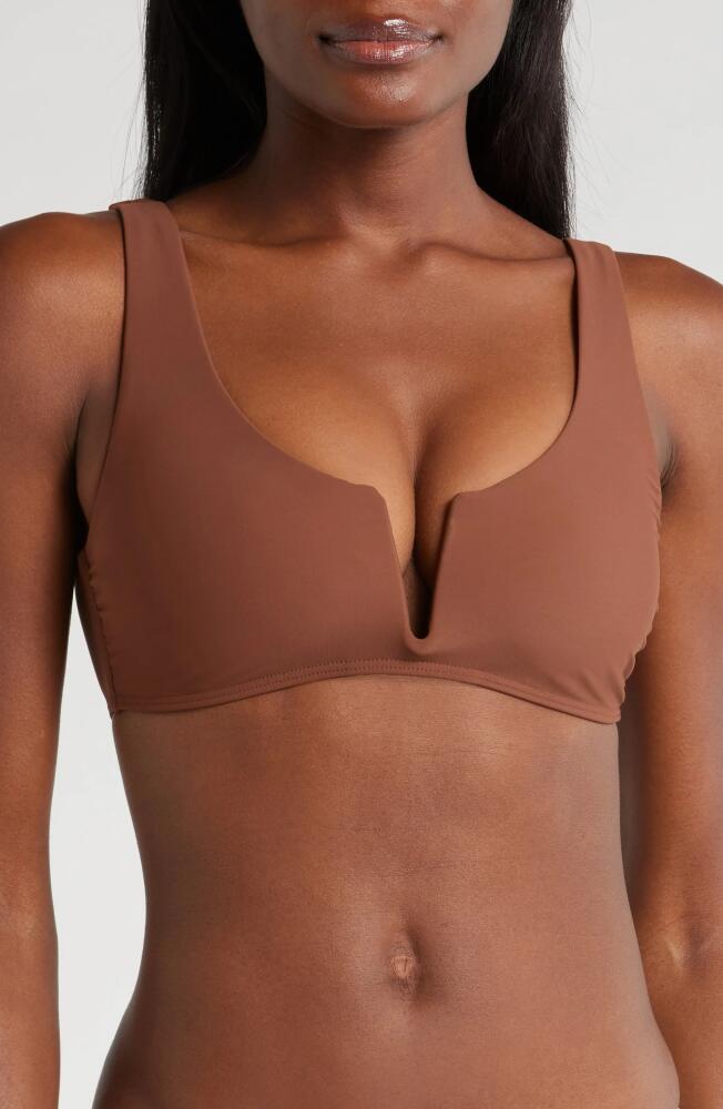 BONDI BORN Verona Bikini Top in Cocoa Cover