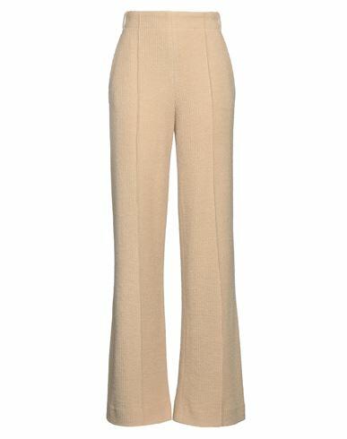 Chloé Woman Pants Beige Virgin Wool Cover