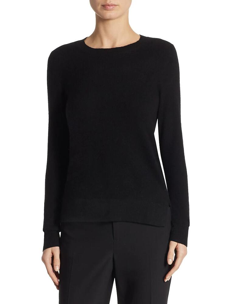 Saks Fifth Avenue Women's Cashmere Roundneck Sweater - Ebony Cover