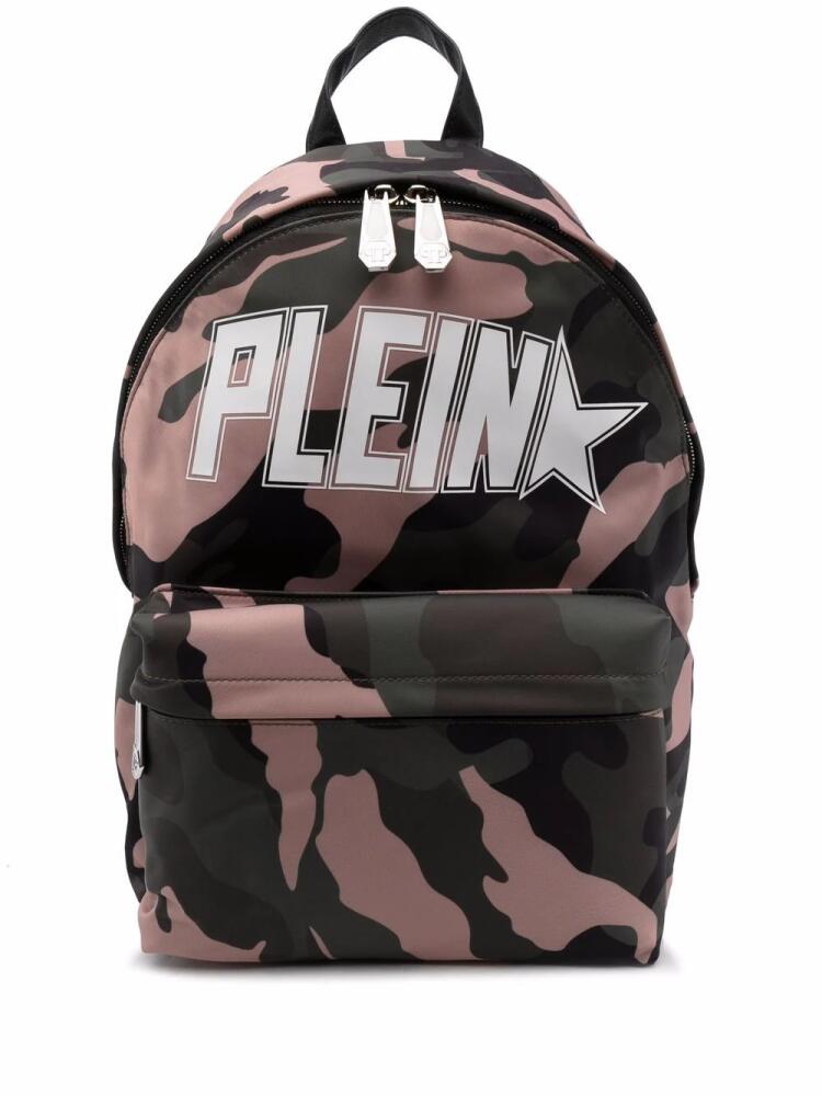 Philipp Plein camouflage-print backpack - Green Cover