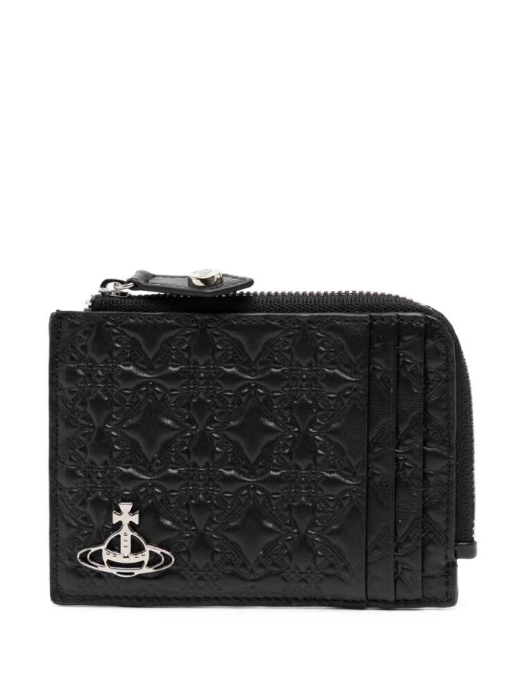 Vivienne Westwood Orborama-embossed cardholder - Black Cover