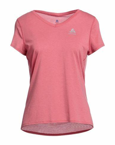 Odlo Woman T-shirt Coral Polyester, Lyocell, Elastane Cover