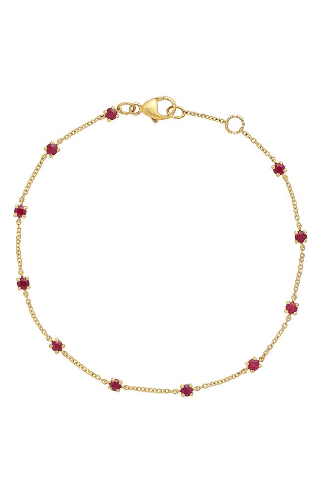 Bony Levy El Mar Station Bracelet in 18K Yellow Gold - Ruby Cover