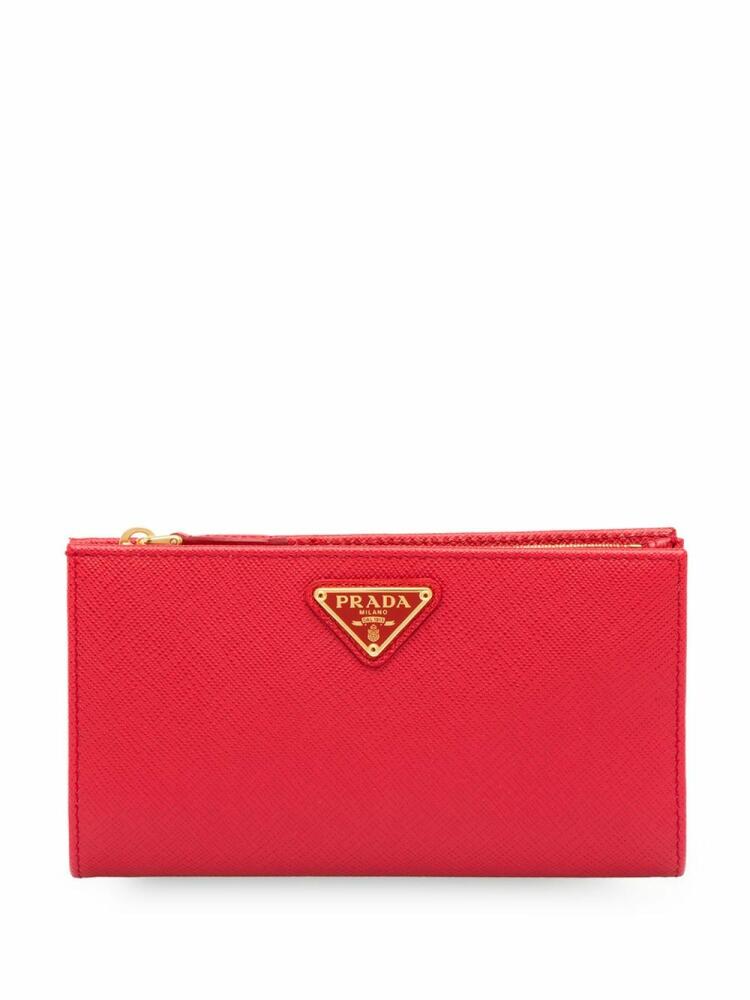 Prada saffiano bi-fold wallet - Red Cover