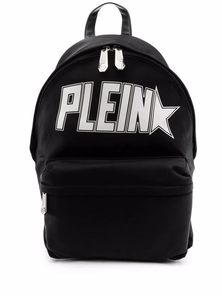 Philipp Plein logo-print backpack - Black Cover