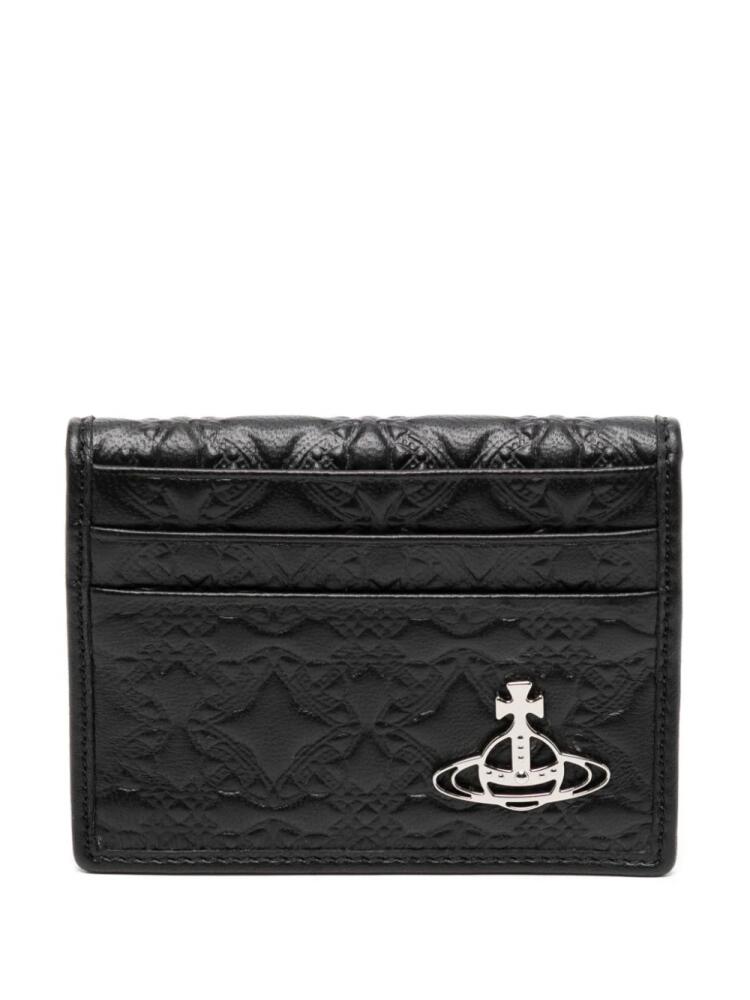 Vivienne Westwood Orborama-embossed cardholder - Black Cover