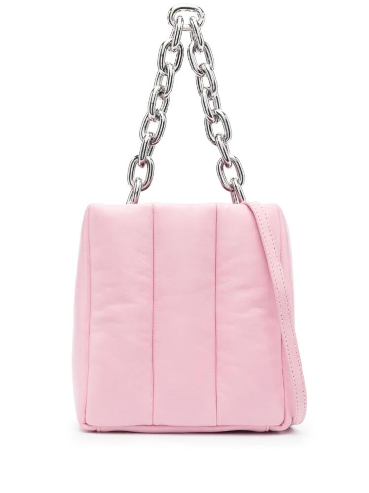 STAND STUDIO quilted leather tote bag - Pink Cover