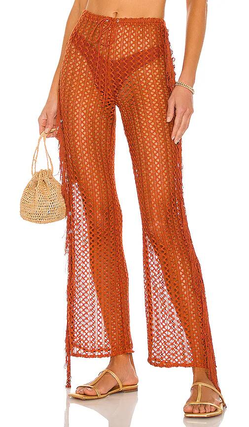 Camila Coelho Kira Pants in Rust Cover