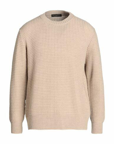 Daniele Fiesoli Man Sweater Beige Merino Wool, Acrylic Cover