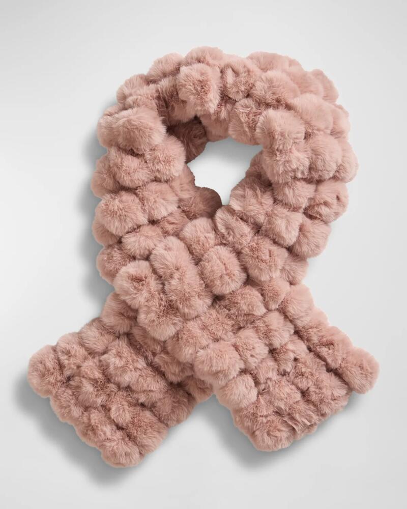 Fabulous Furs Poppy Pom Faux-Fur Scarf Cover