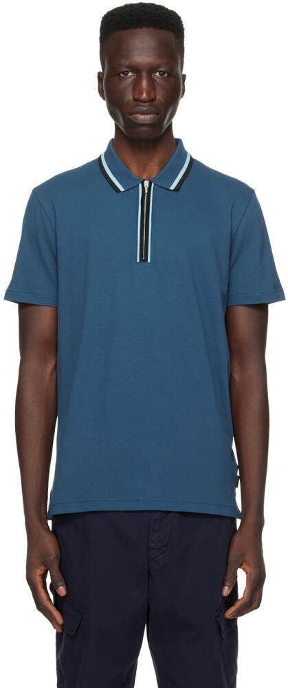 PS by Paul Smith Blue Zip Polo Cover