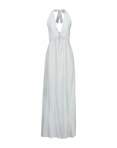 Semicouture Woman Maxi dress Light grey Silk Cover