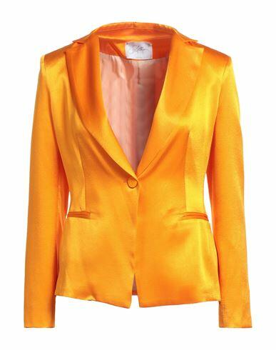 Soallure Woman Blazer Orange Viscose Cover