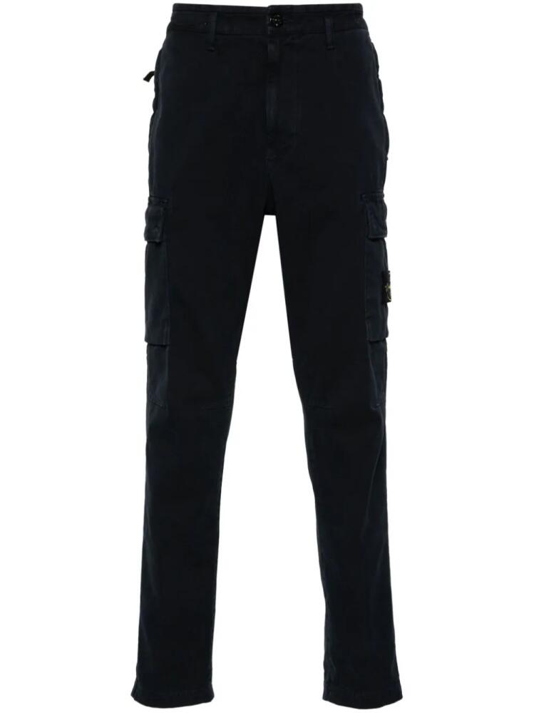 Stone Island tapered trousers - Blue Cover