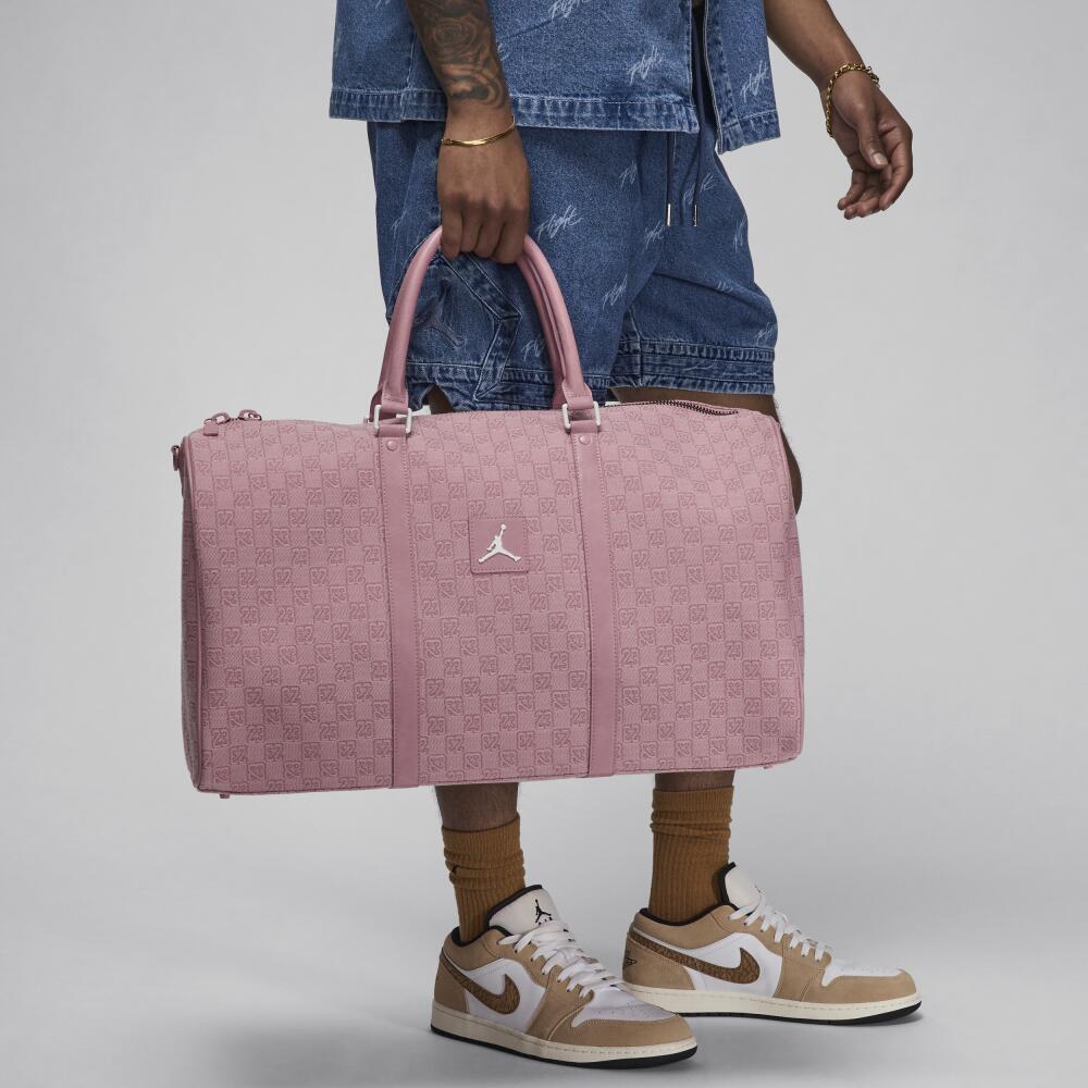 Women's Jordan Monogram Duffle Bag (40L) in Pink Cover