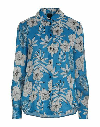 Pinko Woman Shirt Azure Polyester Cover