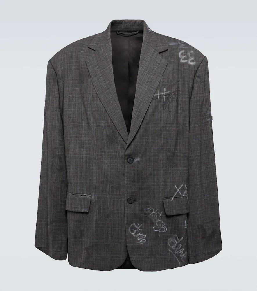 Balenciaga Graffiti Skater wool-blend blazer Cover