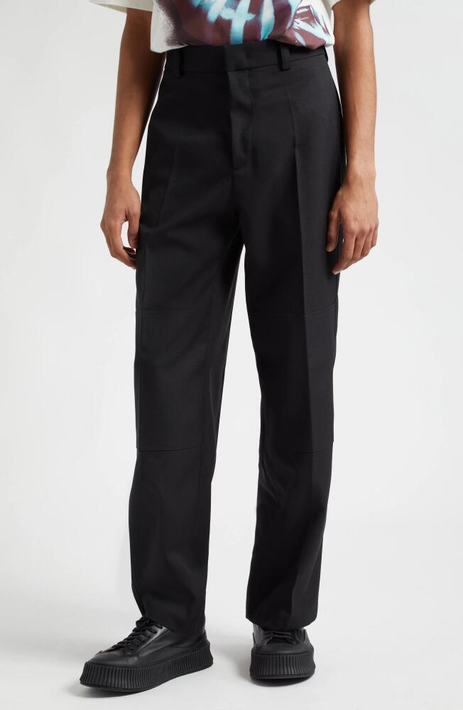 Jil Sander Wide Leg Dress Pants in Black Cover