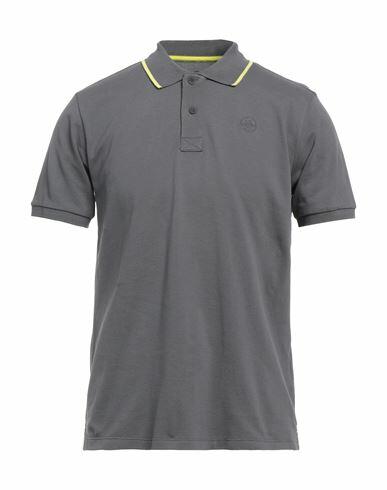 North Sails Man Polo shirt Lead Cotton, Elastane Cover