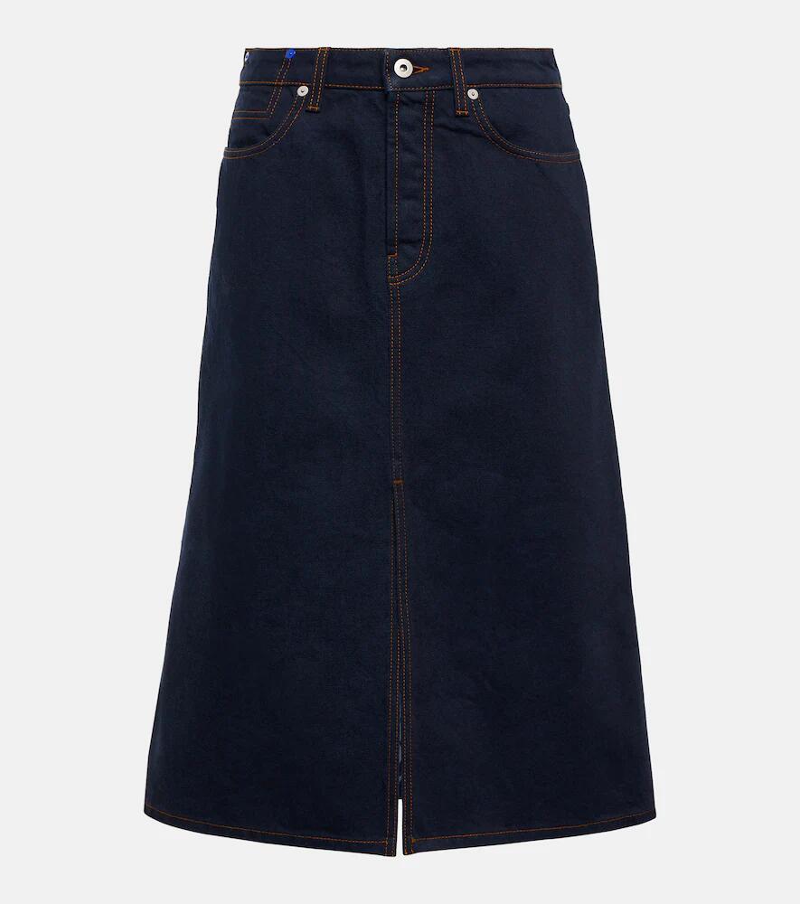 Burberry High-rise denim midi skirt Cover