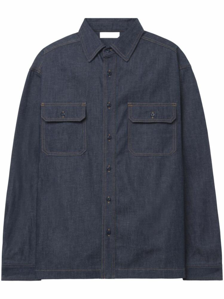 John Elliott buttoned denim shirt - Blue Cover