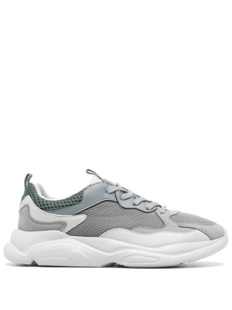 HUGO panelled low-top sneakers - Grey Cover