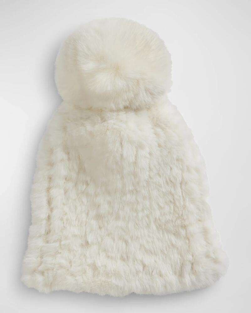 Fabulous Furs Faux Fur Poppy Pom Hat Cover