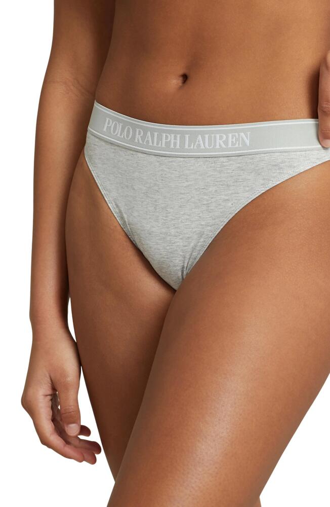 Polo Ralph Lauren Cotton Blend Bikini in Heather Grey Cover