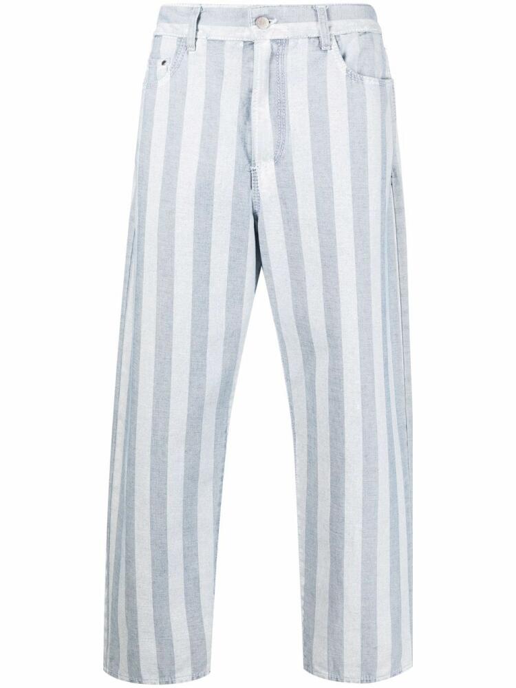 Sunnei Belli Fuori striped wide-leg jeans - Blue Cover