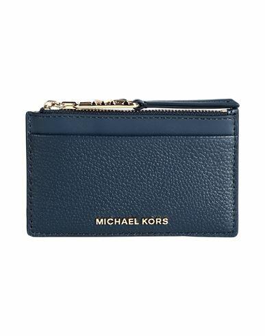 Michael Michael Kors Woman Coin purse Navy blue Cow leather Cover