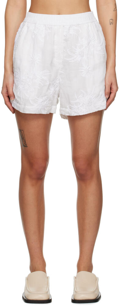 rag & bone White Emma Shorts Cover