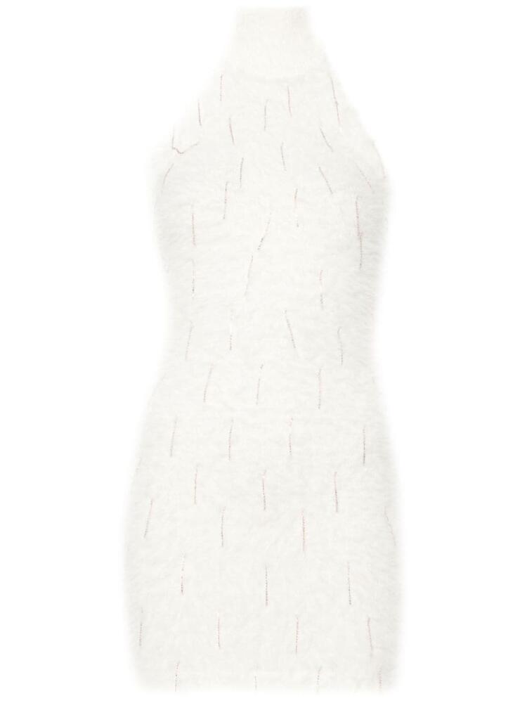 David Koma rhinestone-embellished dress - White Cover