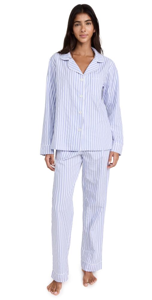 BedHead PJs Classic Stripe Pajama Set Blue 3D Cover