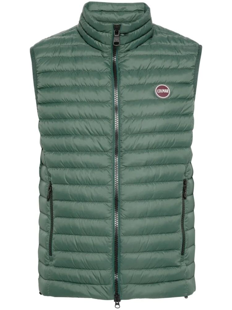 Colmar logo-patch gilet - Green Cover