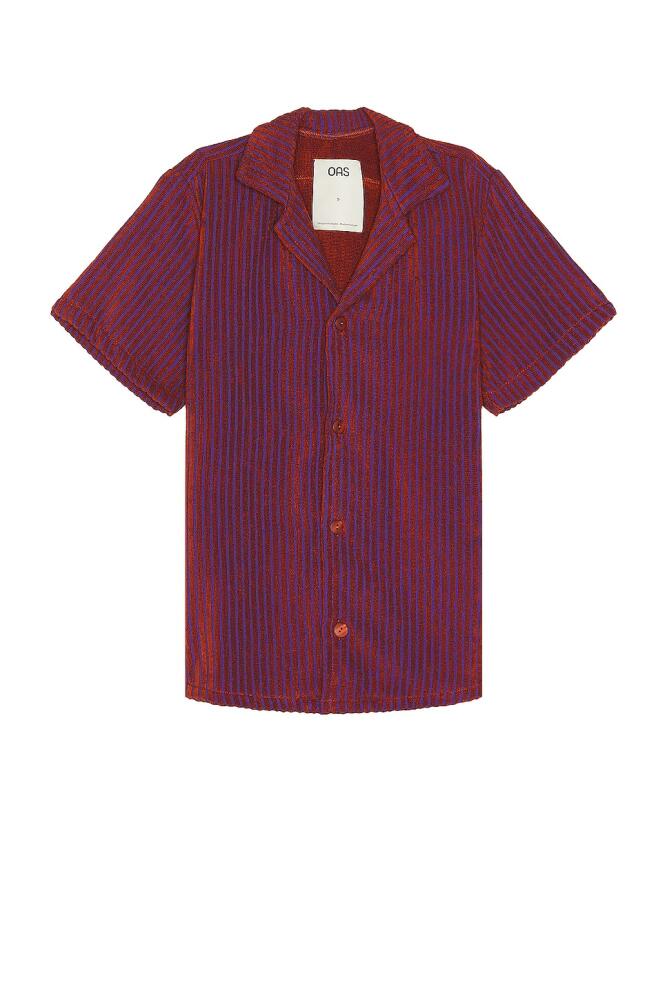 OAS Deep Cut Cuba Terry Shirt in Red Cover