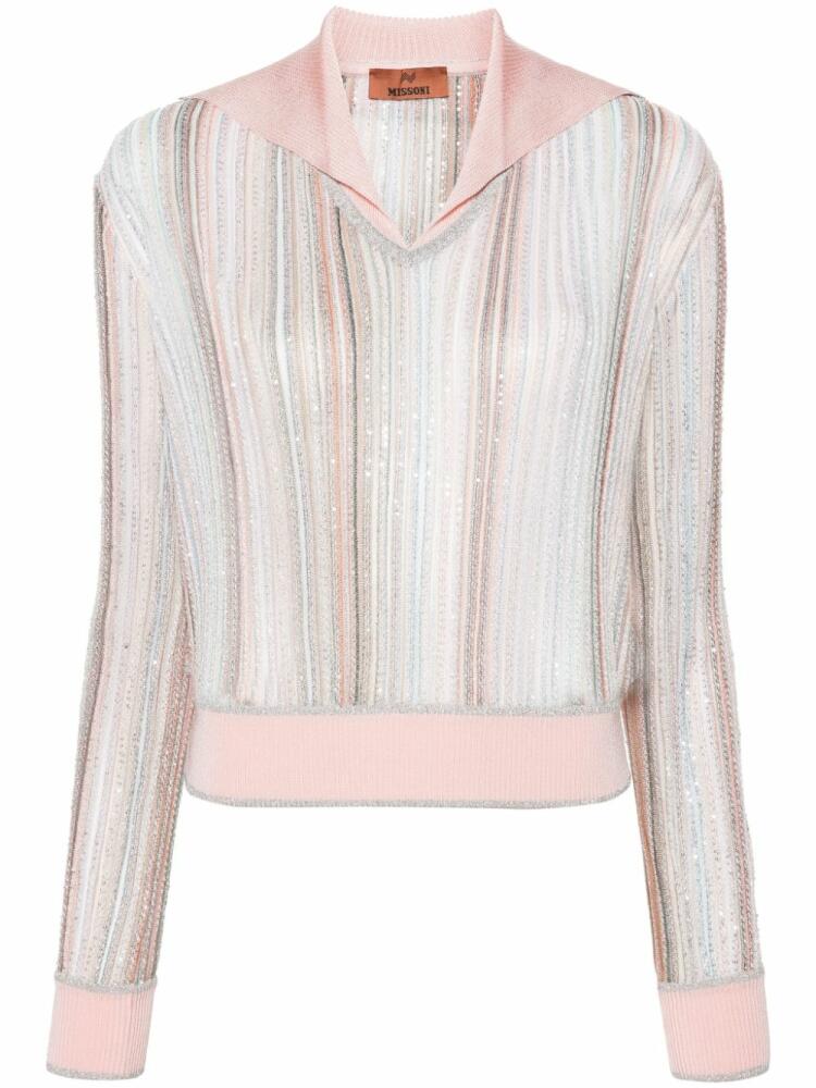 Missoni sequinned lurex jumper - Pink Cover