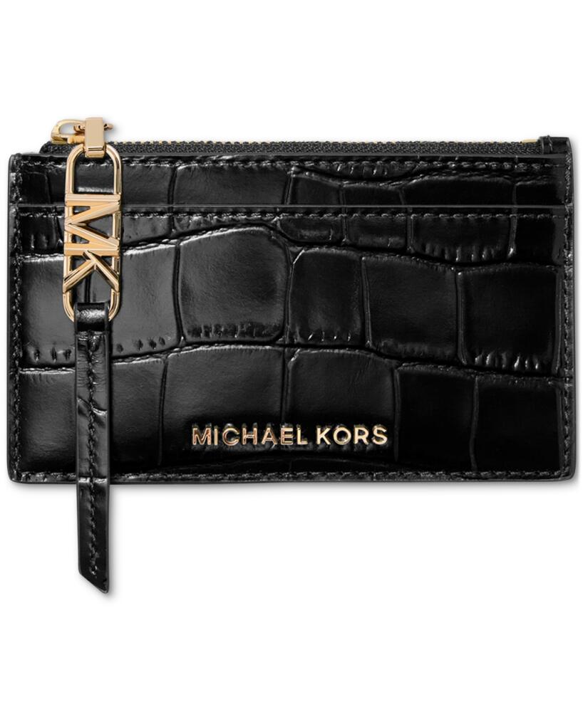 Michael Michael Kors Empire Small Zip Card Case - Black Cover