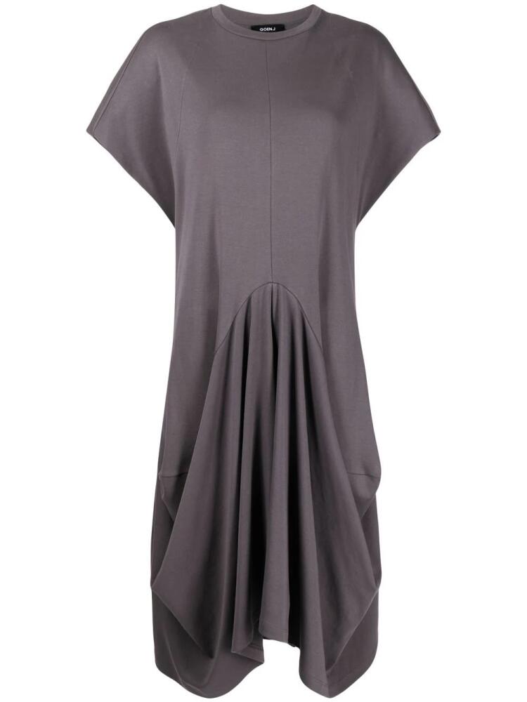 Goen.J drape-detailing midi dress - Grey Cover